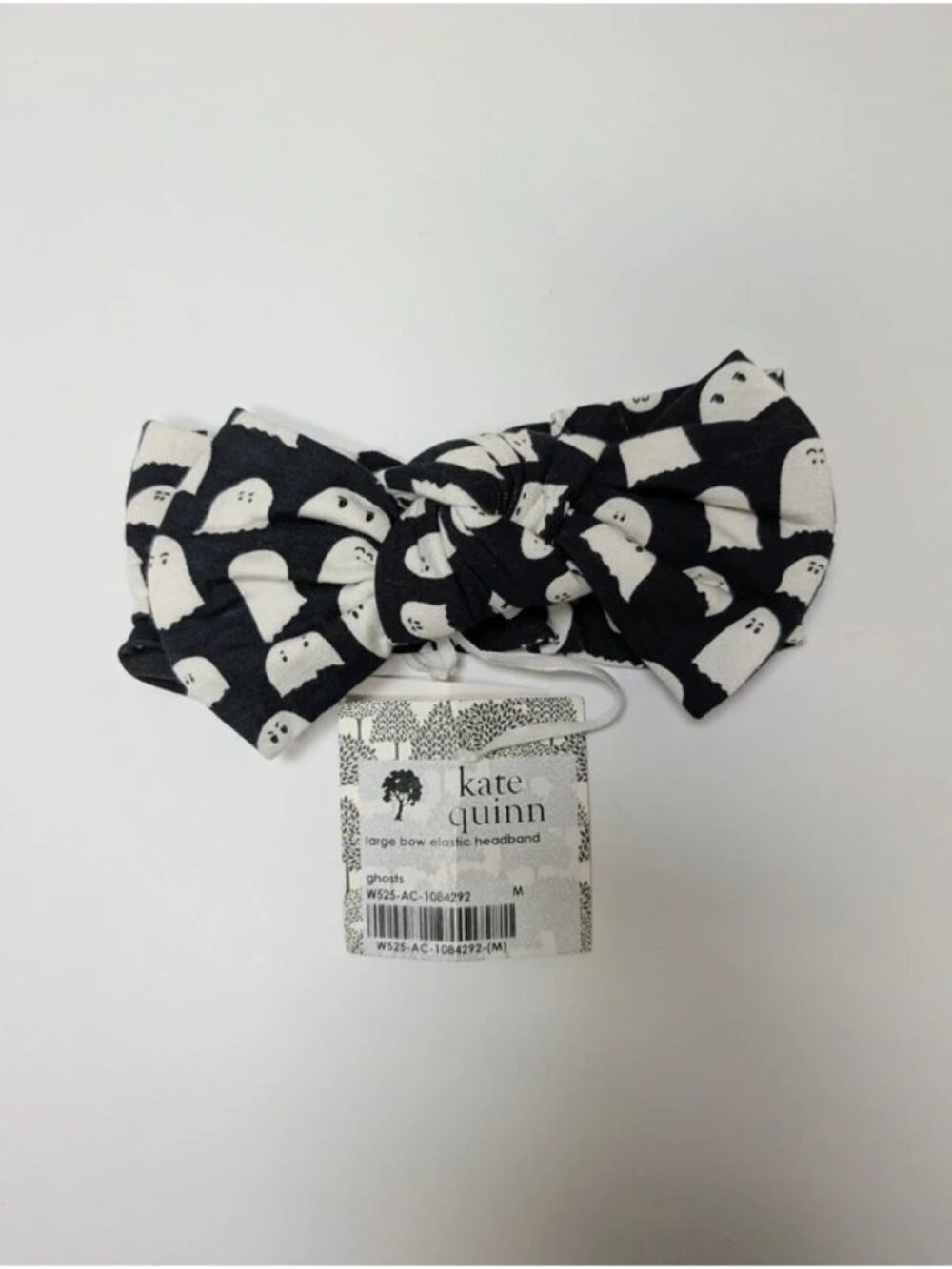 Kate Quinn Bamboo Ghosts Bow Headband Medium Spooky Halloween